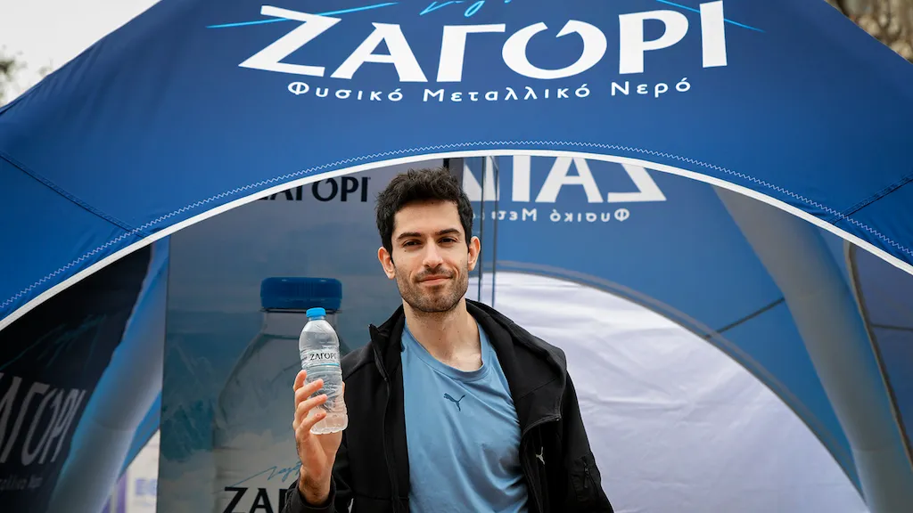 Φυσικό Μεταλλικό Νερό ΖΑΓΟΡΙ και Μίλτος Τεντόγλου στο No Finish Line Athens