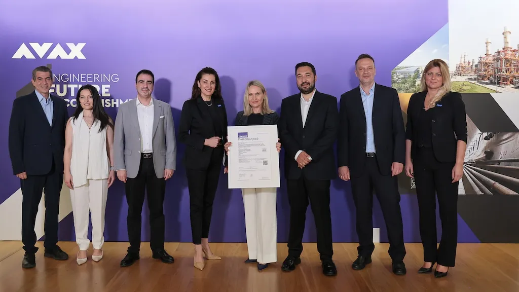 Η TÜV NORD Ελλάδας πιστοποίησε με ISO 19650-2:2018 τον Όμιλο AVAX