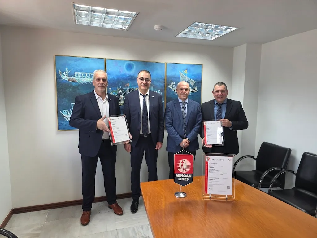 Μινωϊκές Γραμμές: Νέα πιστοποίηση από την TÜV AUSTRIA στην Ελλάδα