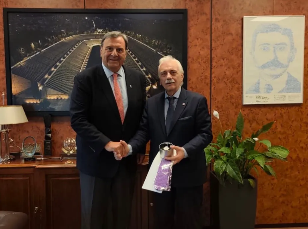 EEΣ: Ο Πρόεδρος συναντήθηκε με τον Πρόεδρο της Ελληνικής Ολυμπιακής Επιτροπής