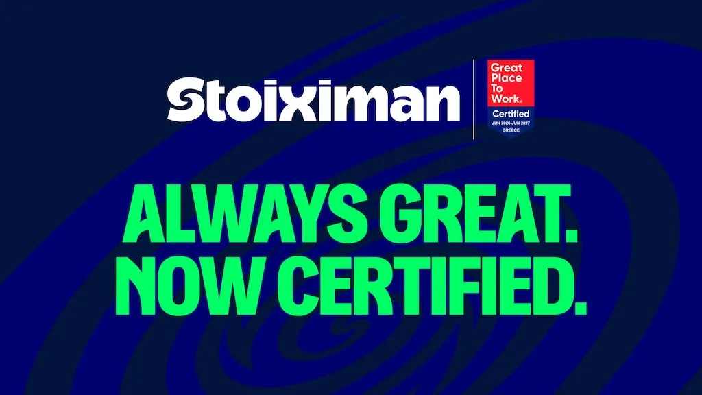 Η Stoiximan απέκτησε την πιστοποίηση Great Place To Work®
