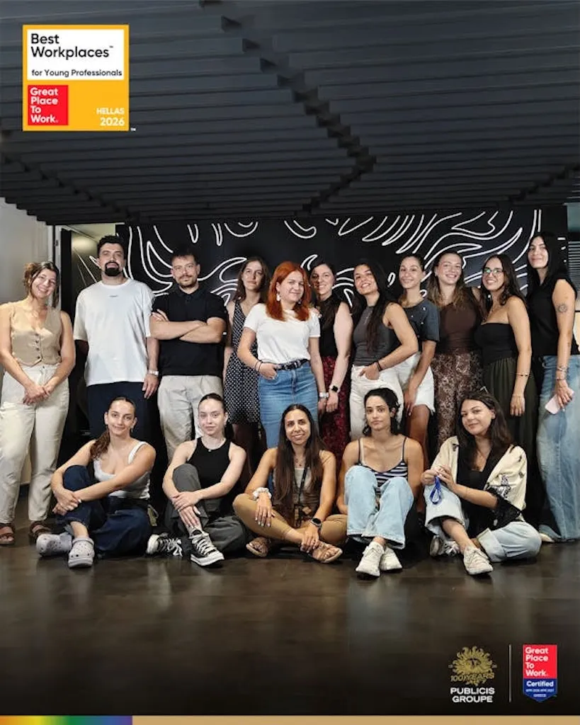 Το Publicis Groupe Greece στα Best Workplaces™ for Young Professionals 2026
