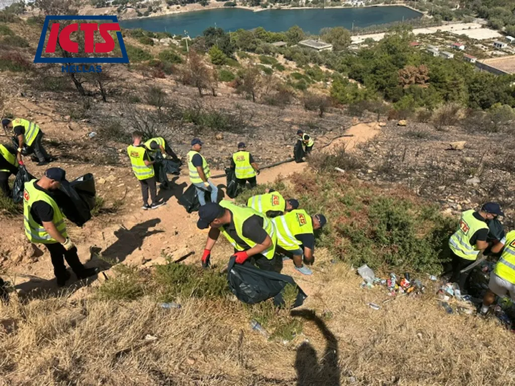 Εθελοντική δράση καθαρισμού από την ICTS Hellas στη Δομή Μεταναστών της Λέρου