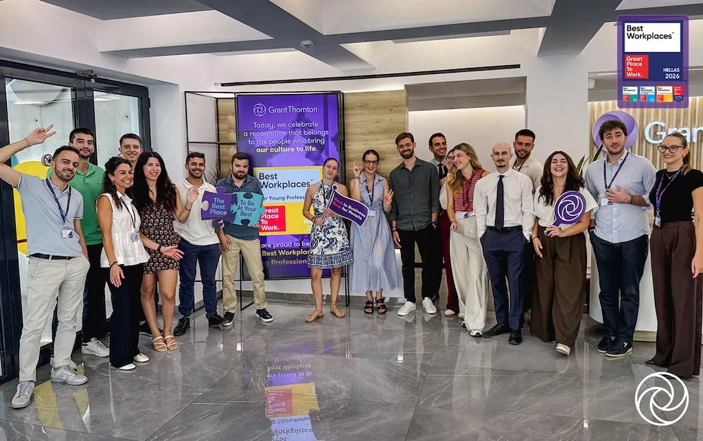 Η Grant Thornton αναδείχθηκε Best Workplace for Young Professionals 2026
