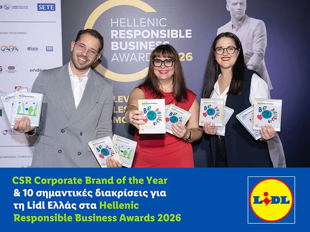 CSR Corporate Brand of the Year & 10 σημαντικές διακρίσεις για τη Lidl Ελλάς