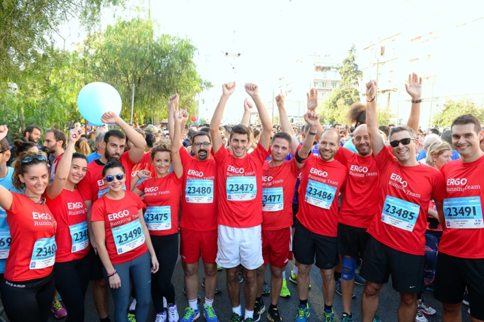 Ενθουσιώδες μήνυμα ενθάρρυνσης της ERGO στον Αυθεντικό Μαραθώνιο της Αθήνας