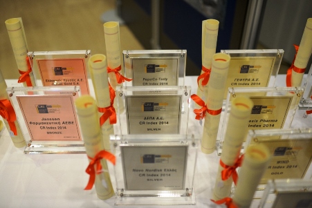 Βράβευση εταιριών σύμφωνα με τον CR Index και το CRI Pass για την επίδοσή τους το 2014