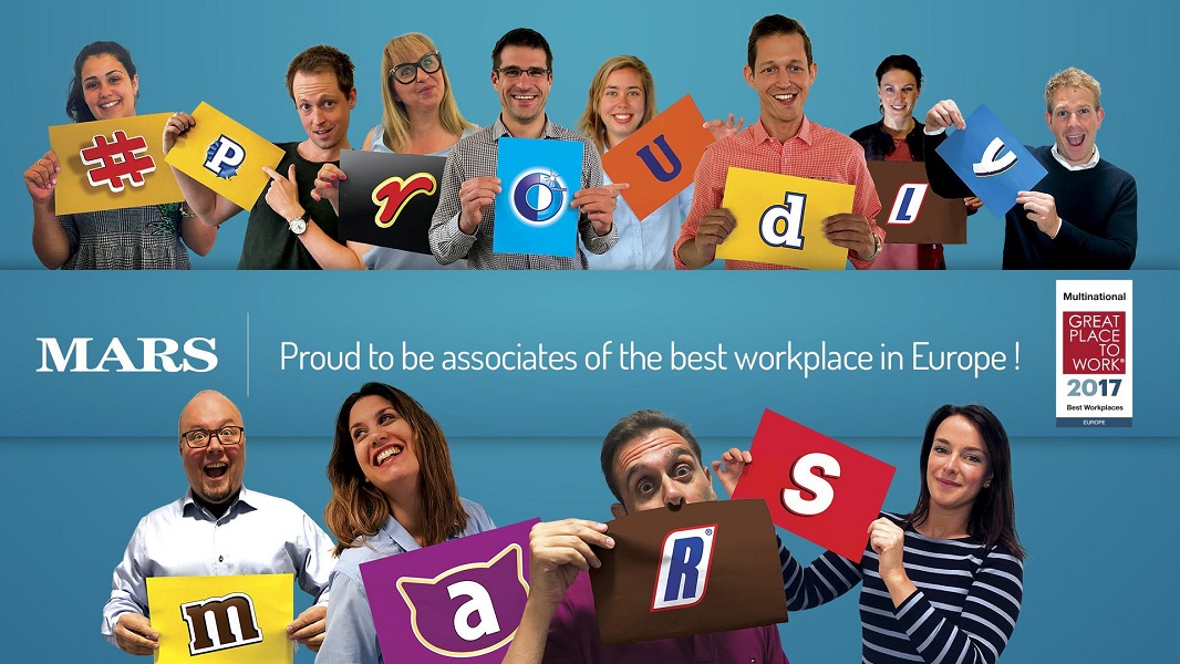 H Mars στην κορυφή του Best Multinational Workplace στην Ευρώπη για δεύτερη χρονιά!