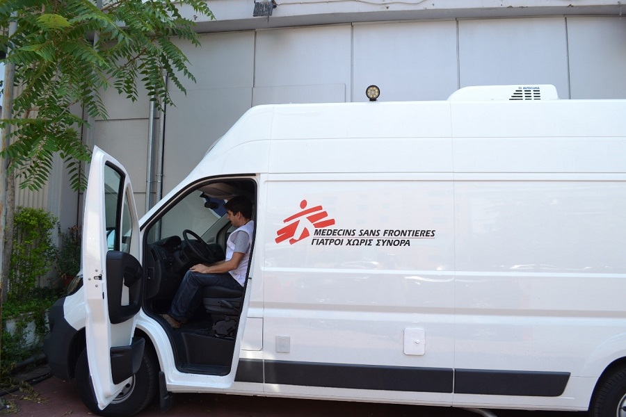 Δωρεά Κινητής Ιατρικής Μονάδας από την Εθνική Πανγαία στους Γιατρούς Χωρίς Σύνορα