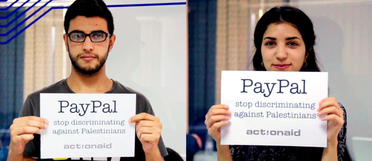 ActionAid: «PayPal σταμάτα τις διακρίσεις κατά των Παλαιστινίων»