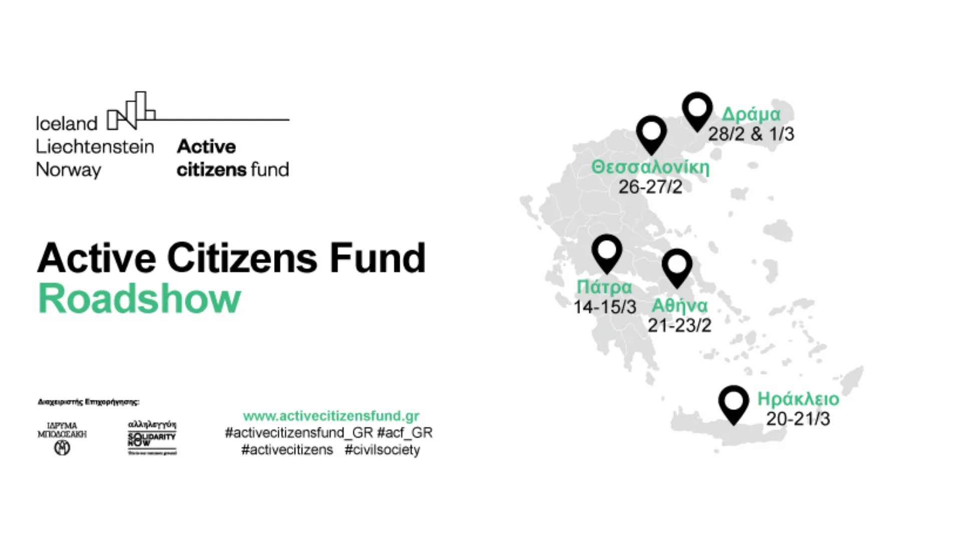 Active citizens fund: Χρηματοδότηση 42 έργων ΜΚΟ