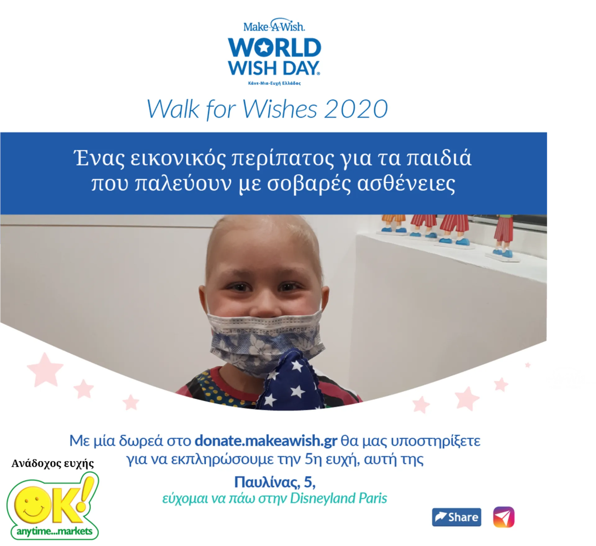 Τα ΟΚ! Anytime Markets στον εικονικό περίπατο του Make-a-Wish