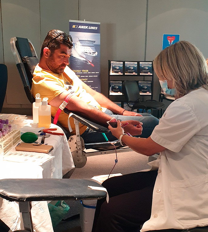 15η Εθελοντική Αιμοδοσία με την ΑΝΕΚ LINES