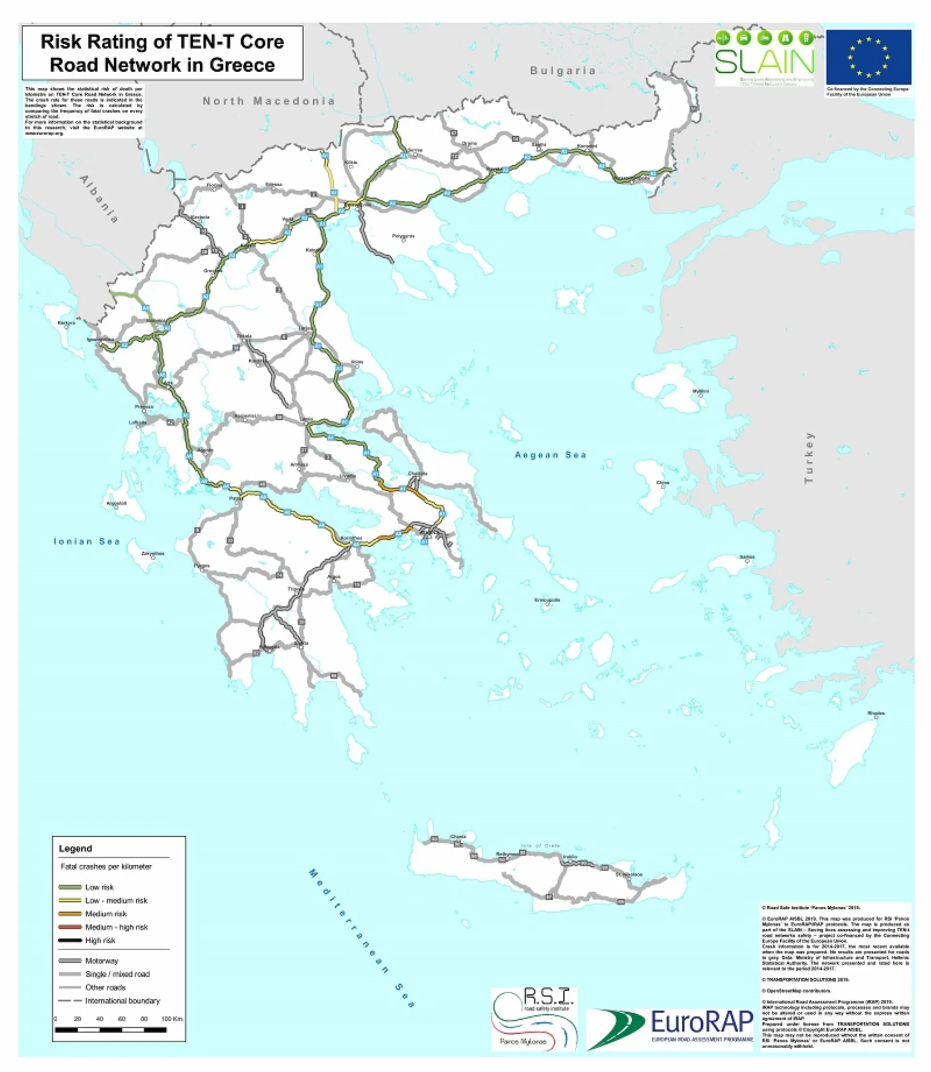 Ι.Ο.ΑΣ.: αράδοση χαρτών επικινδυνότητας του οδικού δικτύου
