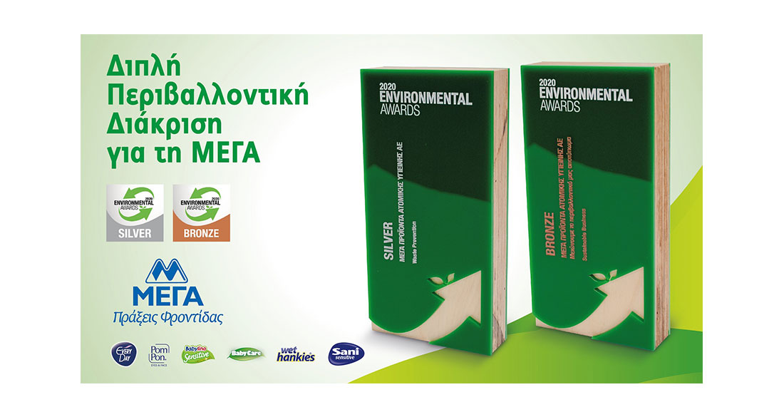 ΜΕΓΑ: Δυο νέες βραβεύσειςστα Environmental Awards 2020
