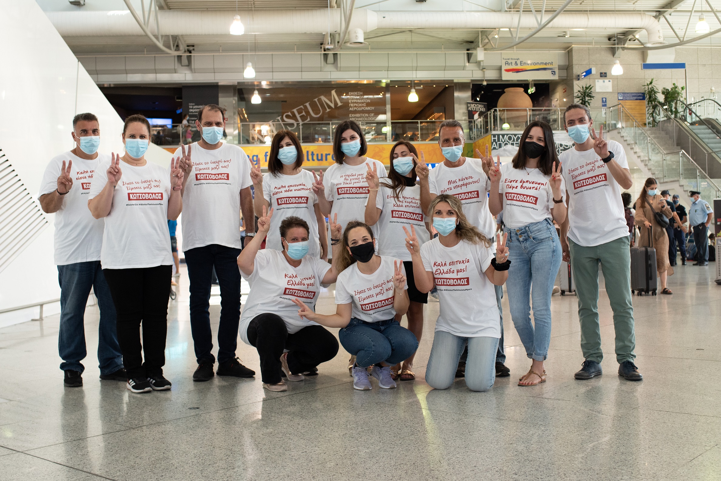 Κωτσόβολος: Συνόδεψε στο αεροδρόμιο τους αθλητές της Ομάδας Στίβου