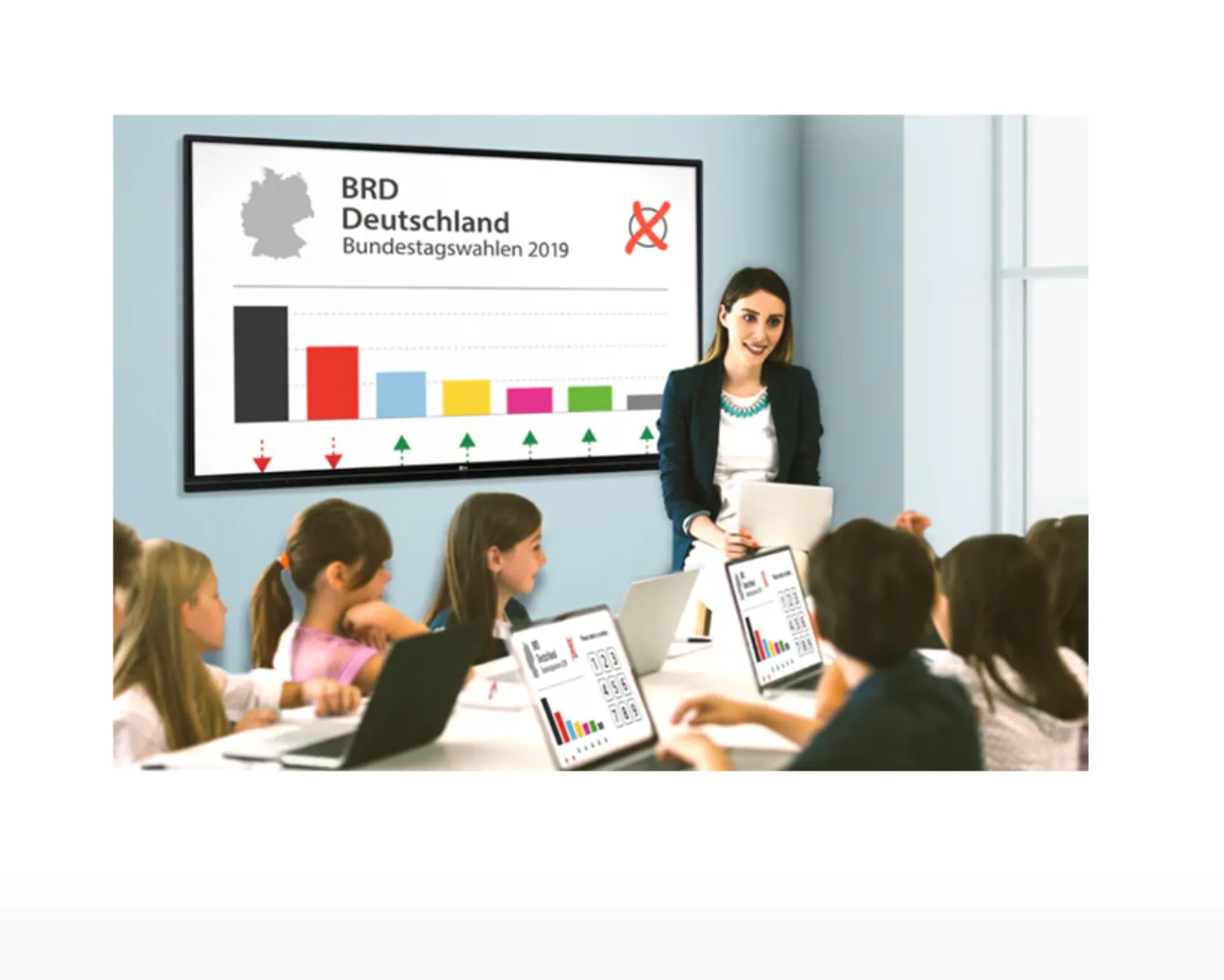 Διαδραστικό μάθημα με τους πίνακες αφής της LG