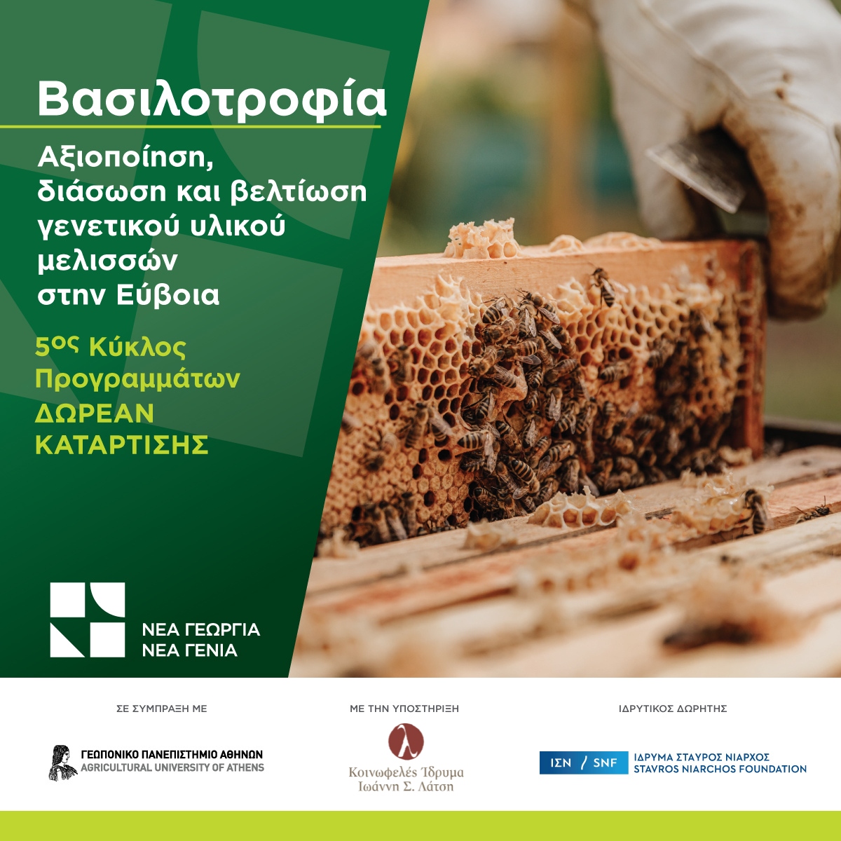 Νέα Γεωργία Νέα Γενιά: Δωρεάν Πρόγραμμα Κατάρτισης στη Bασιλοτροφία