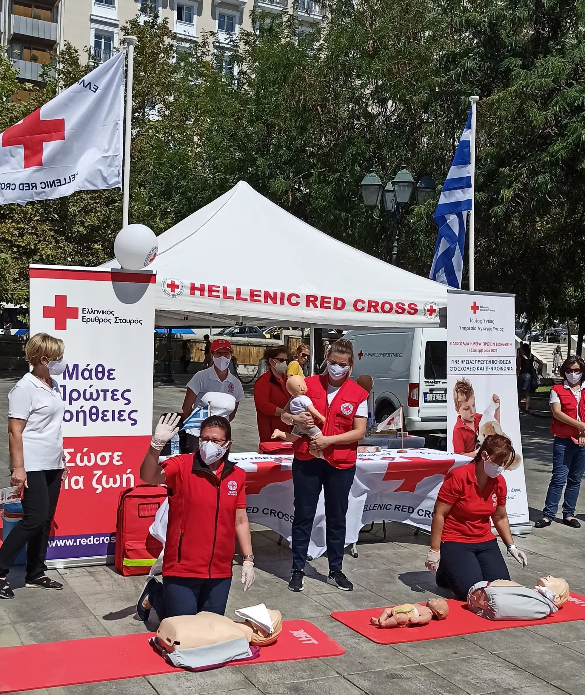 EEΣ: Δράση Προαγωγής Υγείας στην Πλατεία Συντάγματος