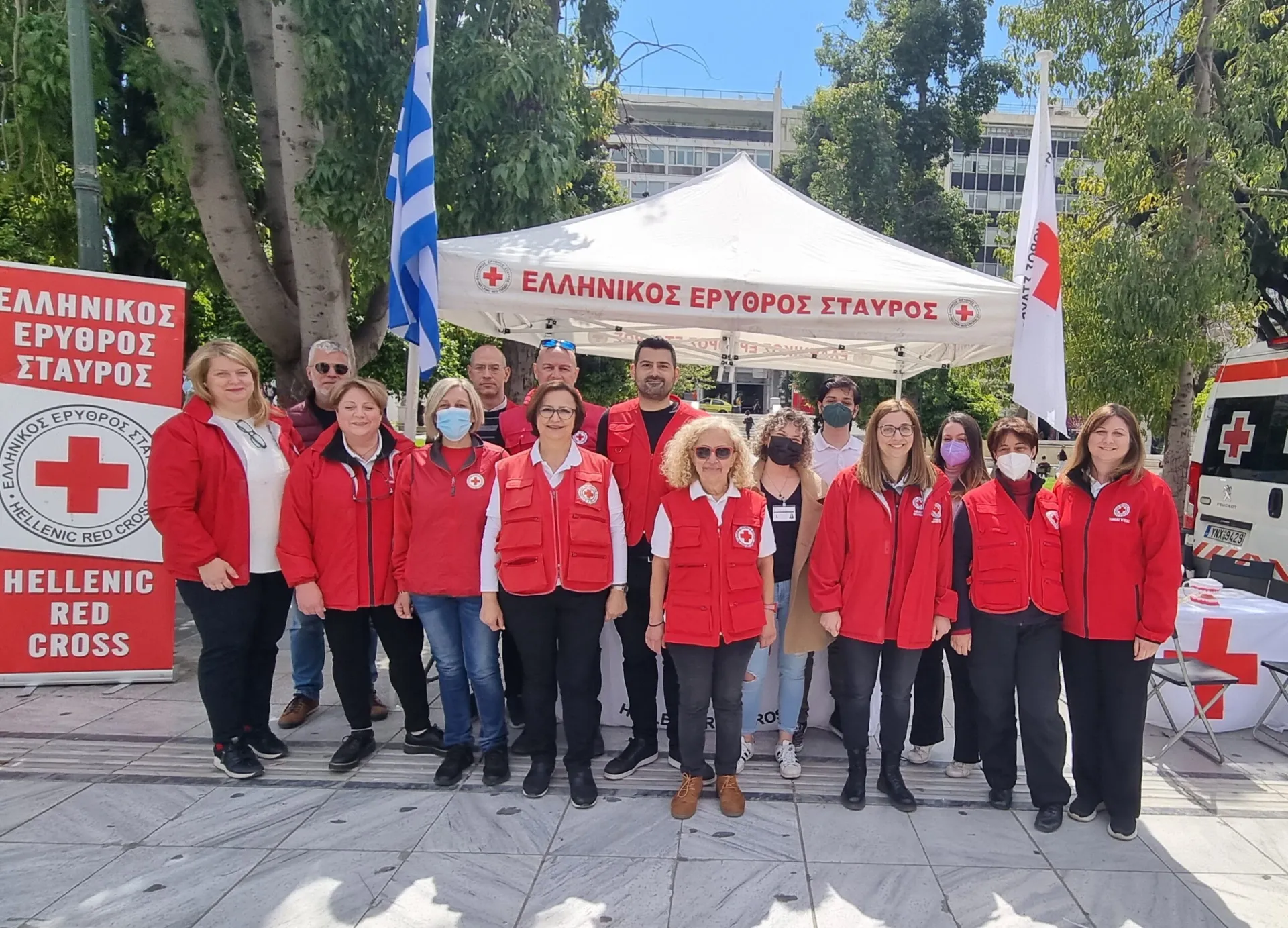 EEΣ: Δράση Προαγωγής Υγείας στην Πλατεία Συντάγματος