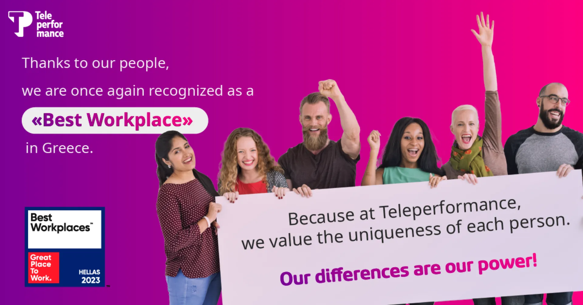 Teleperformance Greece: Διάκριση στα Best Workplaces Hellas 2023