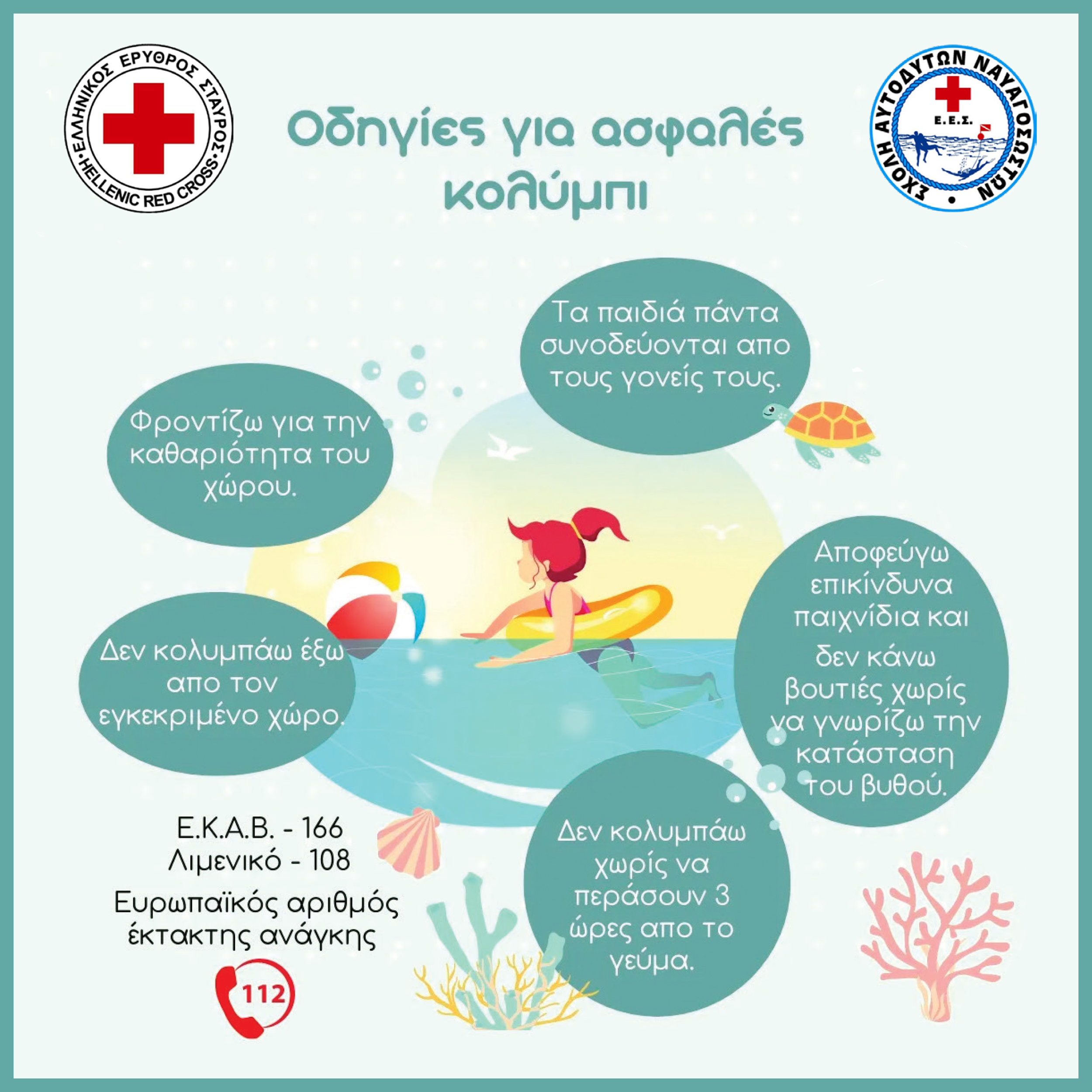 Δράση ενημέρωσης και ευαισθητοποίησης για την αντιμετώπιση των πνιγμών