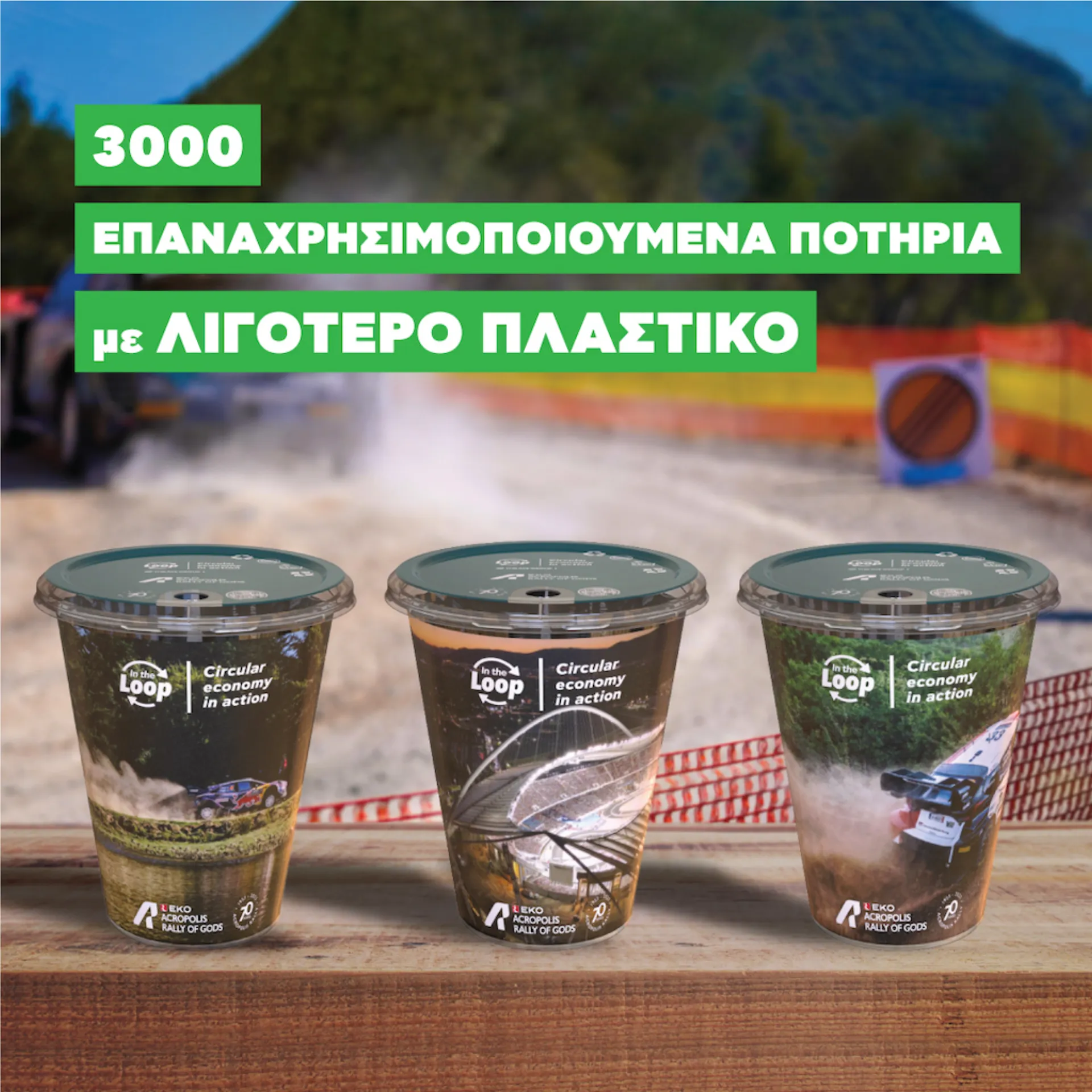 Η πλατφόρμα In The Loop συνεργάτης βιωσιμότητας στο Ράλλυ Ακρόπολις