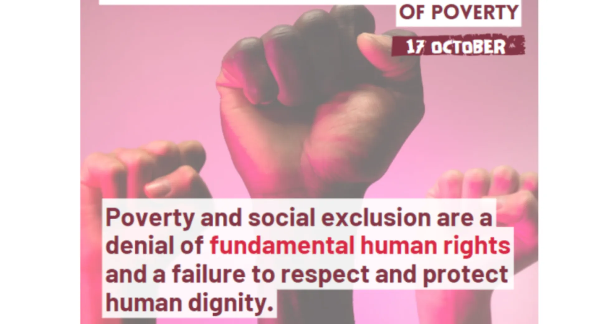 Διεθνής Ημέρα για την Εξάλειψη της Φτώχειας