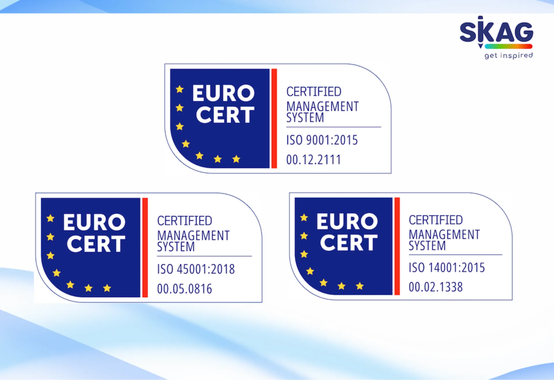 SKAG: Πιστοποιήσεις από τον οργανισμό EUROCERT