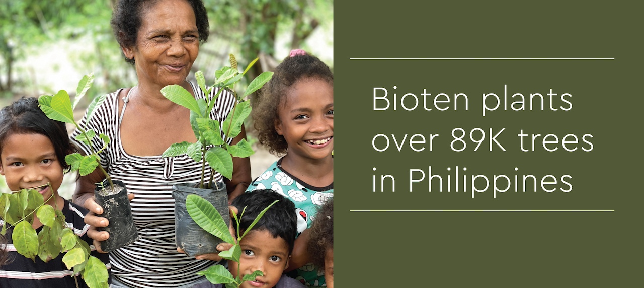 Bioten: Πάνω από τον στόχο αναδάσωσης στις Φιλιππίνες
