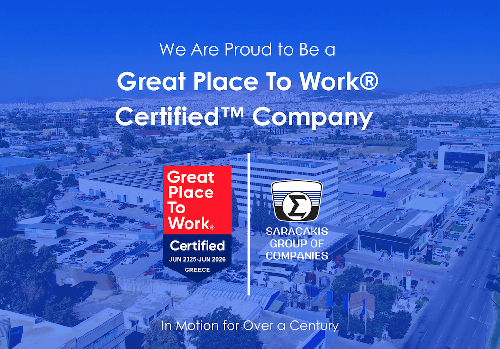 Όμιλος Σαρακάκη: Πιστοποιήθηκε ωςGreat Place to Work-Certified