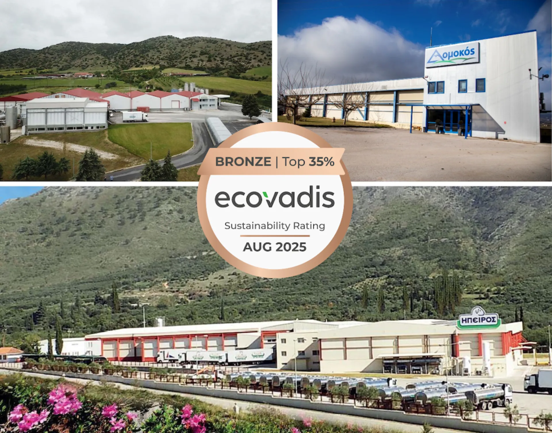 ΗΠΕΙΡΟΣ ΑΕΒΕ: Για 2η χρονιά Πιστοποίηση Βιωσιμότητας ECOVADIS