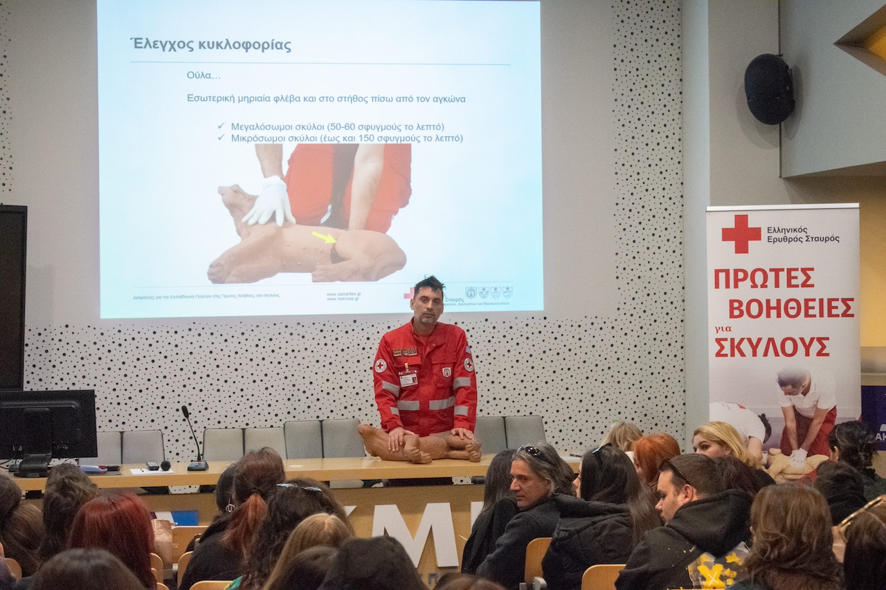 EEΣ: Σεμινάριο πρώτων βοηθειών για σκύλους στο ΙΕΚ ΑΚΜΗ