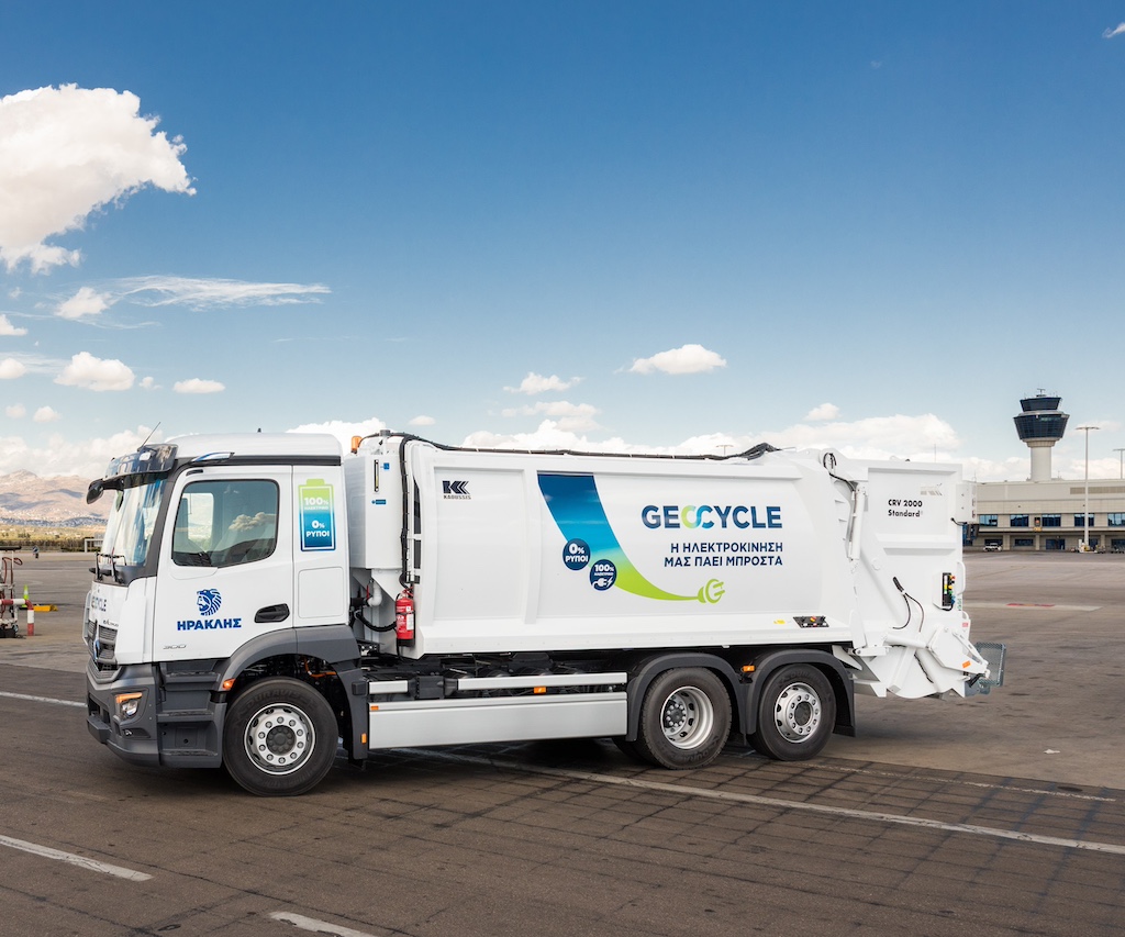 Ηλεκτρικό απορριμματοφόρο στον ΔΑΑ από την Geocycle